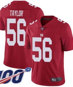 Nike Giants #56 Lawrence Taylor Red Alternate Men's Stitched NFL 100th Season Vapor Limited Jersey