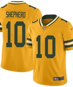 Nike Green Bay Packers #10 Darrius Shepherd Gold Stitched Limited Inverted Legend Jersey