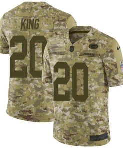 Nike Green Bay Packers #20 Kevin King Camo Stitched Limited 2018 Salute To Service Jersey