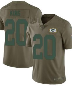 Nike Green Bay Packers #20 Kevin King Olive Stitched Limited 2017 Salute To Service Jersey