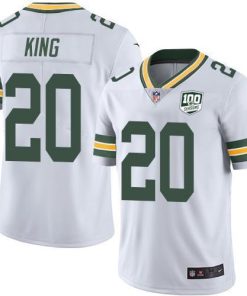 Nike Green Bay Packers #20 Kevin King White 100th Season Stitched Vapor Untouchable Limited Jersey