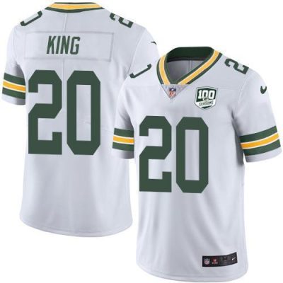 Nike Green Bay Packers #20 Kevin King White 100th Season Stitched Vapor Untouchable Limited Jersey