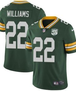 Nike Green Bay Packers #22 Dexter Williams Green Team Color 100th Season Stitched Vapor Untouchable Limited Jersey