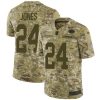 Nike Green Bay Packers #24 Josh Jones Camo Stitched Limited 2018 Salute To Service Jersey