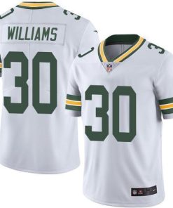 Nike Green Bay Packers #30 Jamaal Williams White Stitched Vapor Untouchable Limited Jersey