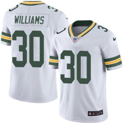 Nike Green Bay Packers #30 Jamaal Williams White Stitched Vapor Untouchable Limited Jersey