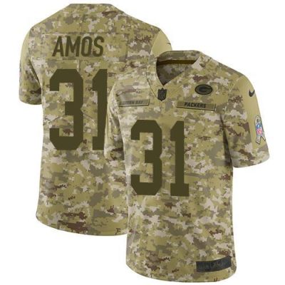 Nike Green Bay Packers #31 Adrian Amos Camo Stitched Limited 2018 Salute To Service Jersey