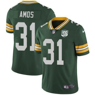 Nike Green Bay Packers #31 Adrian Amos Green Team Color 100th Season Stitched Vapor Untouchable Limited Jersey