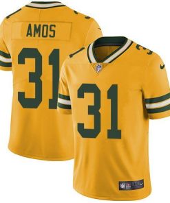 Nike Green Bay Packers #31 Adrian Amos Yellow Stitched Limited Rush Jersey