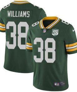 Nike Green Bay Packers #38 Tramon Williams Green Team Color 100th Season Stitched Vapor Untouchable Limited Jersey