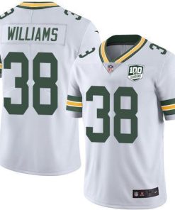 Nike Green Bay Packers #38 Tramon Williams White 100th Season Stitched Vapor Untouchable Limited Jersey