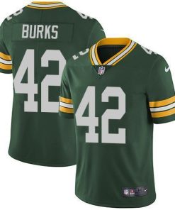 Nike Green Bay Packers #42 Oren Burks Green Team Color Stitched Vapor Untouchable Limited Jersey