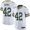 Nike Green Bay Packers #42 Oren Burks White Stitched Vapor Untouchable Limited Jersey
