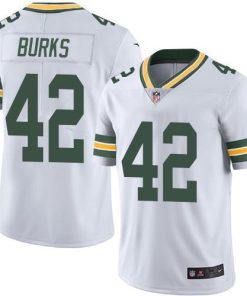 Nike Green Bay Packers #42 Oren Burks White Stitched Vapor Untouchable Limited Jersey