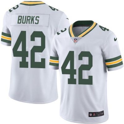 Nike Green Bay Packers #42 Oren Burks White Stitched Vapor Untouchable Limited Jersey
