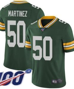 Nike Green Bay Packers #50 Blake Martinez Green Team Color Stitched 100th Season Vapor Limited Jersey