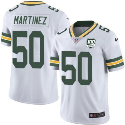 Nike Green Bay Packers #50 Blake Martinez White 100th Season Stitched Vapor Untouchable Limited Jersey