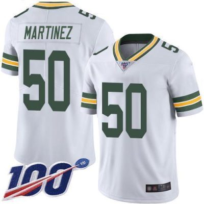 Nike Green Bay Packers #50 Blake Martinez White Stitched 100th Season Vapor Limited Jersey