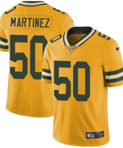 Nike Green Bay Packers #50 Blake Martinez Yellow Stitched Limited Rush Jersey