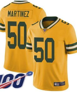 Nike Green Bay Packers #50 Blake Martinez Yellow Stitched Limited Rush 100th Season Jersey