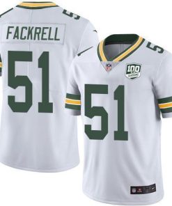 Nike Green Bay Packers #51 Kyler Fackrell White 100th Season Stitched Vapor Untouchable Limited Jersey
