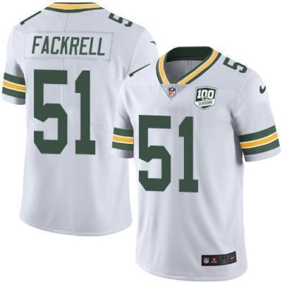 Nike Green Bay Packers #51 Kyler Fackrell White 100th Season Stitched Vapor Untouchable Limited Jersey
