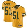 Nike Green Bay Packers #51 Kyler Fackrell Yellow Stitched Limited Rush Jersey