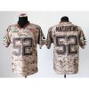 Nike Green Bay Packers #52 Clay Matthews Camo Stitched New Elite USMC Jersey