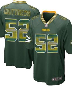Nike Green Bay Packers #52 Clay Matthews Green Team Color Stitched Limited Strobe Jersey