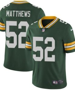 Nike Green Bay Packers #52 Clay Matthews Green Team Color Stitched Vapor Untouchable Limited Jersey