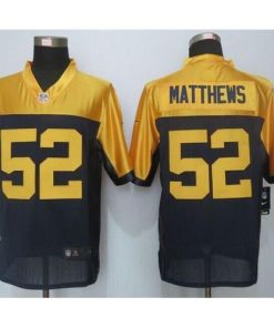 Nike Green Bay Packers #52 Clay Matthews Navy Blue Alternate Stitched New Limited Jersey