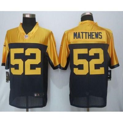 Nike Green Bay Packers #52 Clay Matthews Navy Blue Alternate Stitched New Limited Jersey
