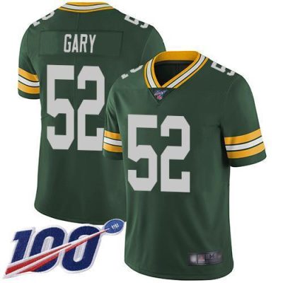 Nike Green Bay Packers #52 Rashan Gary Green Team Color Stitched 100th Season Vapor Limited Jersey