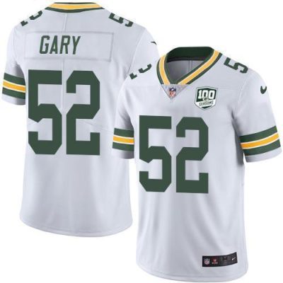 Nike Green Bay Packers #52 Rashan Gary White 100th Season Stitched Vapor Untouchable Limited Jersey