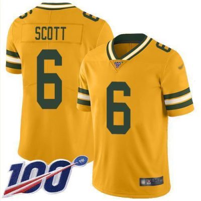Nike Green Bay Packers #6 JK Scott Gold Stitched Limited Inverted Legend 100th Season Jersey