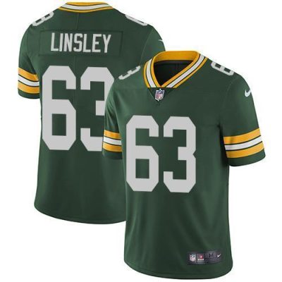 Nike Green Bay Packers #63 Corey Linsley Green Team Color Stitched Vapor Untouchable Limited Jersey