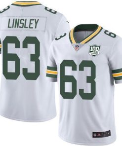Nike Green Bay Packers #63 Corey Linsley White 100th Season Stitched Vapor Untouchable Limited Jersey