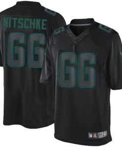 Nike Green Bay Packers #66 Ray Nitschke Black Stitched Impact Limited Jersey