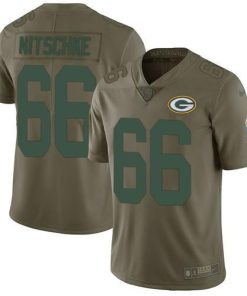 Nike Green Bay Packers #66 Ray Nitschke Olive Stitched Limited 2017 Salute To Service Jersey