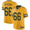 Nike Green Bay Packers #66 Ray Nitschke Yellow Stitched Limited Rush Jersey