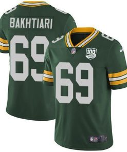 Nike Green Bay Packers #69 David Bakhtiari Green Team Color 100th Season Stitched Vapor Untouchable Limited Jersey