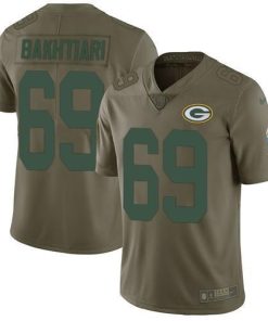 Nike Green Bay Packers #69 David Bakhtiari Olive Stitched Limited 2017 Salute To Service Jersey