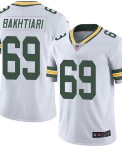 Nike Green Bay Packers #69 David Bakhtiari White Stitched Vapor Untouchable Limited Jersey