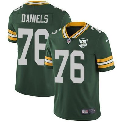 Nike Green Bay Packers #76 Mike Daniels Green Team Color 100th Season Stitched Vapor Untouchable Limited Jersey
