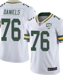 Nike Green Bay Packers #76 Mike Daniels White 100th Season Stitched Vapor Untouchable Limited Jersey