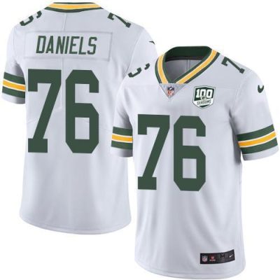 Nike Green Bay Packers #76 Mike Daniels White 100th Season Stitched Vapor Untouchable Limited Jersey