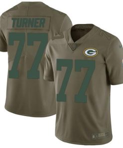 Nike Green Bay Packers #77 Billy Turner Olive Stitched Limited 2017 Salute To Service Jersey