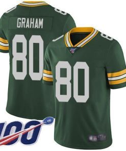 Nike Green Bay Packers #80 Jimmy Graham Green Team Color Stitched 100th Season Vapor Limited Jersey