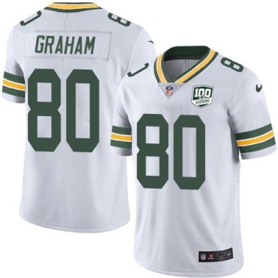 Nike Green Bay Packers #80 Jimmy Graham White 100th Season Stitched Vapor Untouchable Limited Jersey