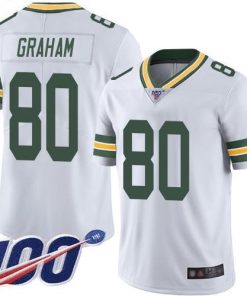 Nike Green Bay Packers #80 Jimmy Graham White Stitched 100th Season Vapor Limited Jersey